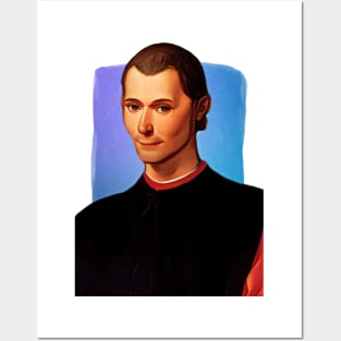 Italian Writer Niccolo Machiavelli illustration Posters and Art